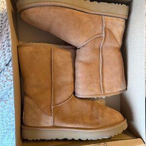 UGG Tan Suede Ankle Boots